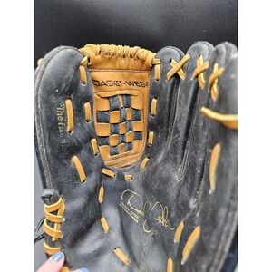 Rawlings Baseball Glove Derek Jeter Black Leather Model RBG21W 11.5 Inch LHT